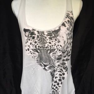 Aran’s Den top, very nice! Sheer, white and black